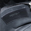 CHANEL Matelasse Chain Shoulder Bag Enamel Black CC Auth 101334AV-19
