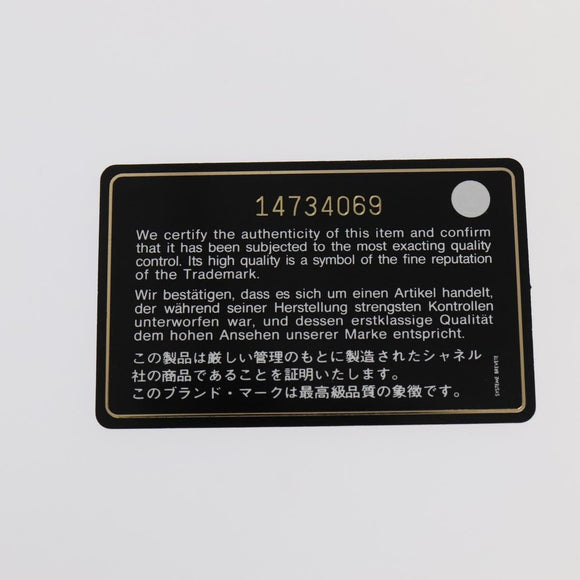 CHANEL Matelasse Chain Shoulder Bag Enamel Black CC Auth 101334AV