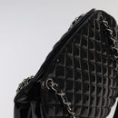 CHANEL Matelasse Chain Shoulder Bag Enamel Black CC Auth 101334AV-6