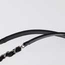 CHANEL Matelasse Chain Shoulder Bag Enamel Black CC Auth 101334AV-14