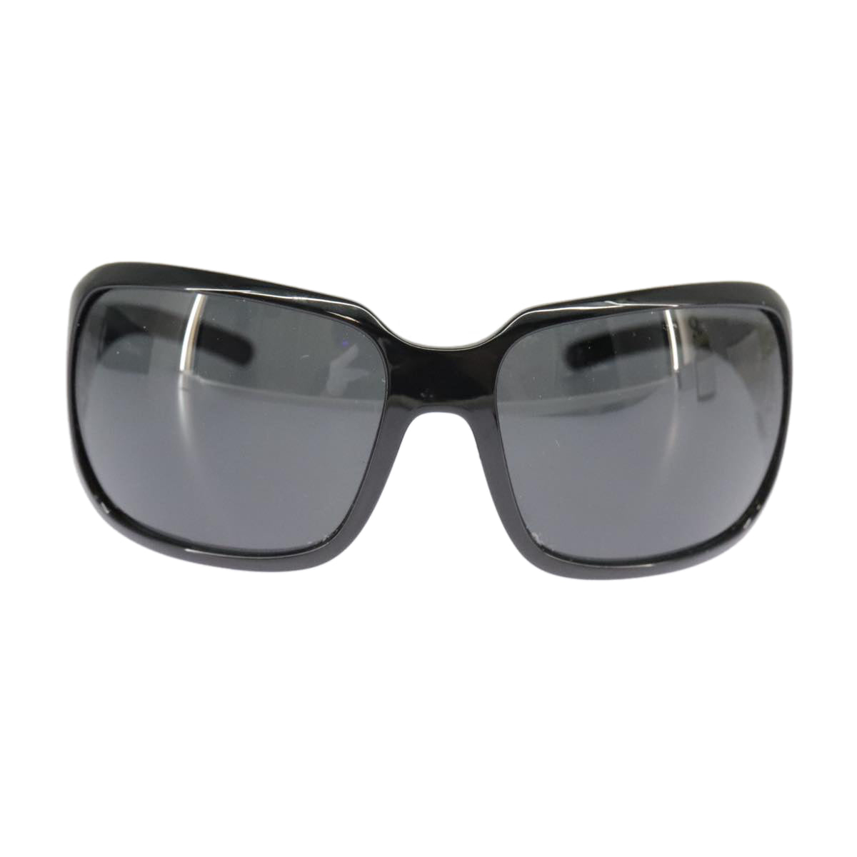 CHANEL Sunglasses plastic Black CC Auth 101335 - 0