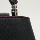 LOUIS VUITTON Parnasea Capusine BB Bag Leather 2way Black M94517 Auth 101337SA-15