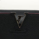 LOUIS VUITTON Parnasea Capusine BB Bag Leather 2way Black M94517 Auth 101337SA-16
