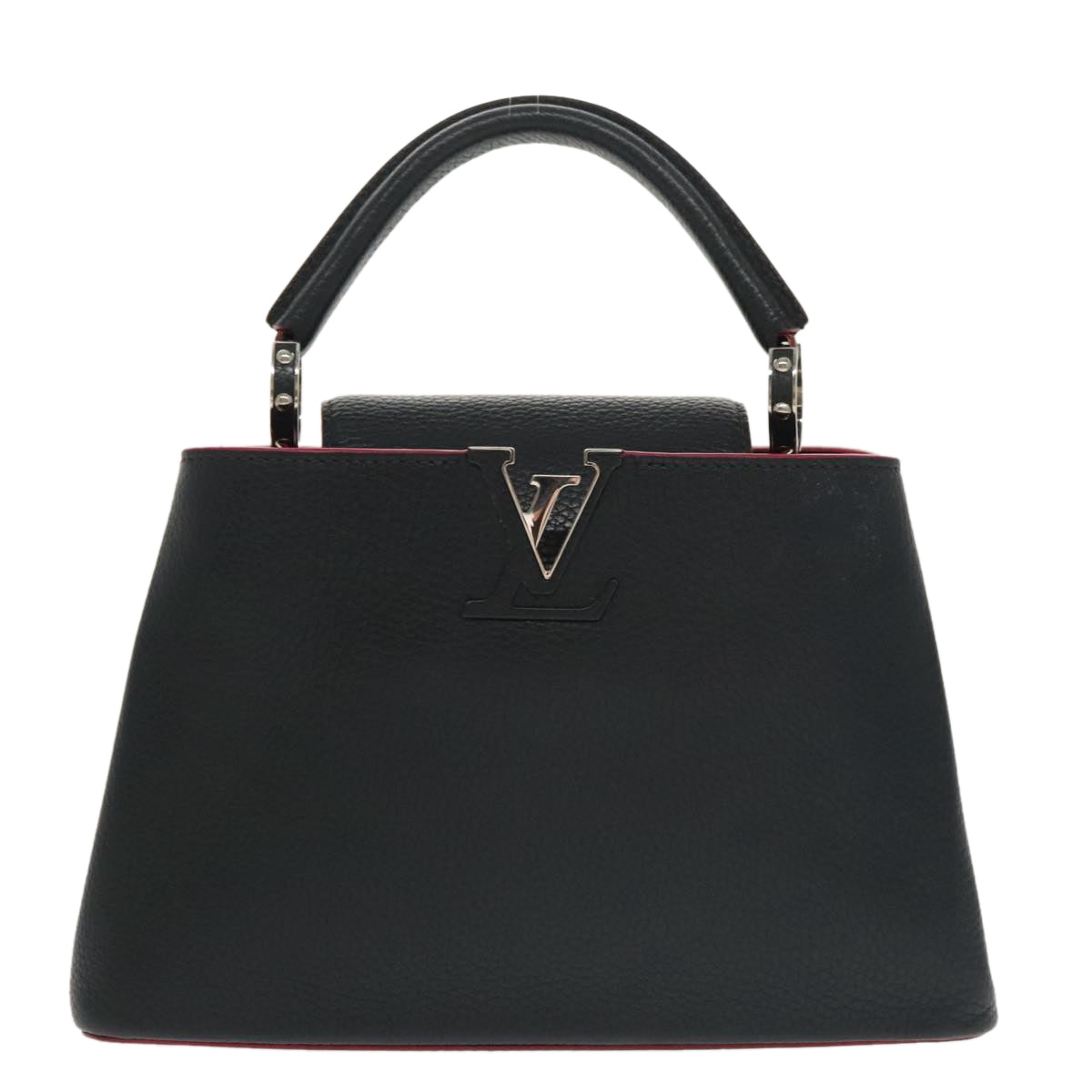 LOUIS VUITTON Parnasea Capusine BB Bag Leather 2way Black M94517 Auth 101337SA - 0