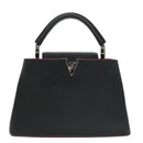 LOUIS VUITTON Parnasea Capusine BB Bag Leather 2way Black M94517 Auth 101337SA-2