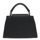 LOUIS VUITTON Parnasea Capusine BB Bag Leather 2way Black M94517 Auth 101337SA-3