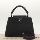 LOUIS VUITTON Parnasea Capusine BB Bag Leather 2way Black M94517 Auth 101337SA-36