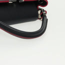 LOUIS VUITTON Parnasea Capusine BB Bag Leather 2way Black M94517 Auth 101337SA-7