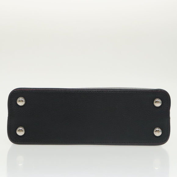 LOUIS VUITTON Parnasea Capusine BB Bag Leather 2way Black M94517 Auth 101337SA