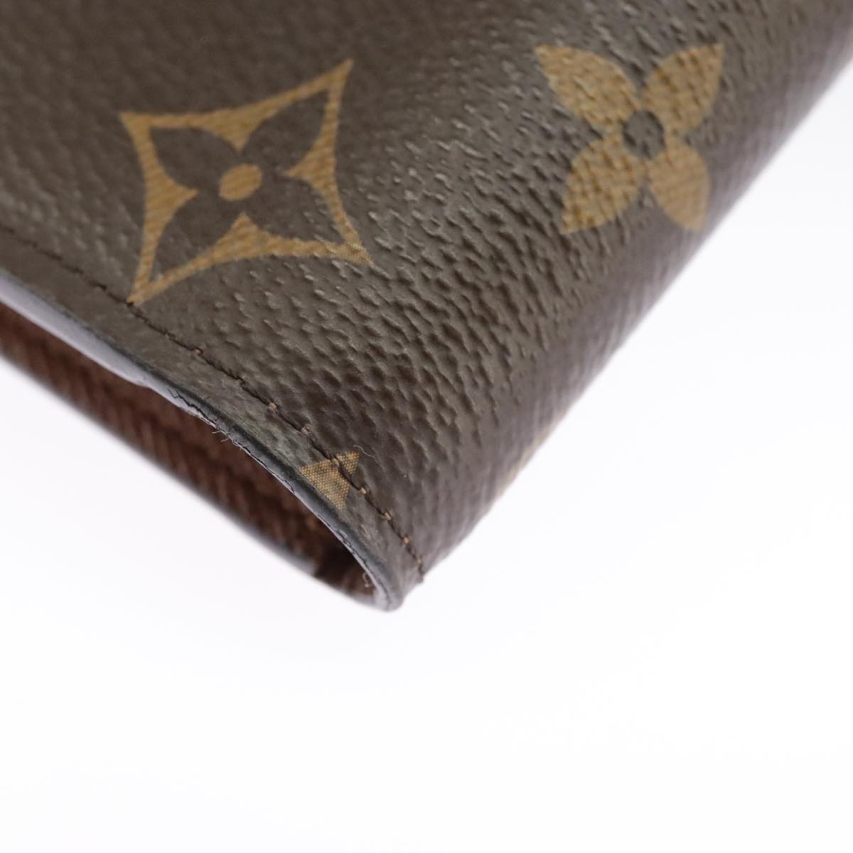 LOUIS VUITTON Monogram Portefeuille Brazza Long Wallet M66540 LV Auth 101338A