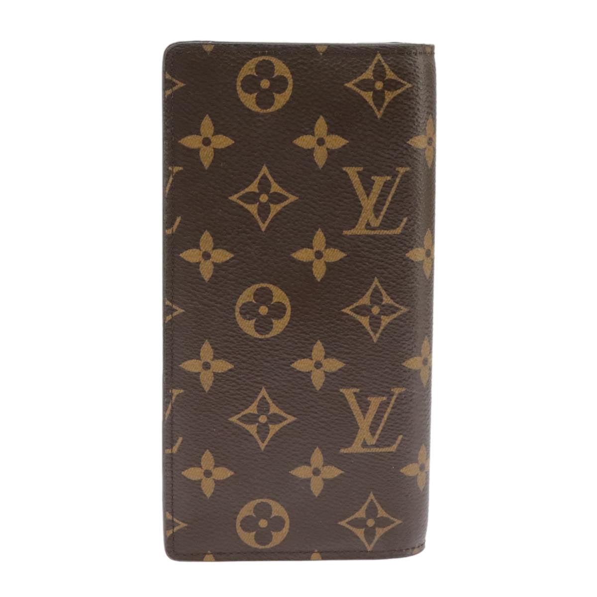 LOUIS VUITTON Monogram Portefeuille Brazza Long Wallet M66540 LV Auth 101338A