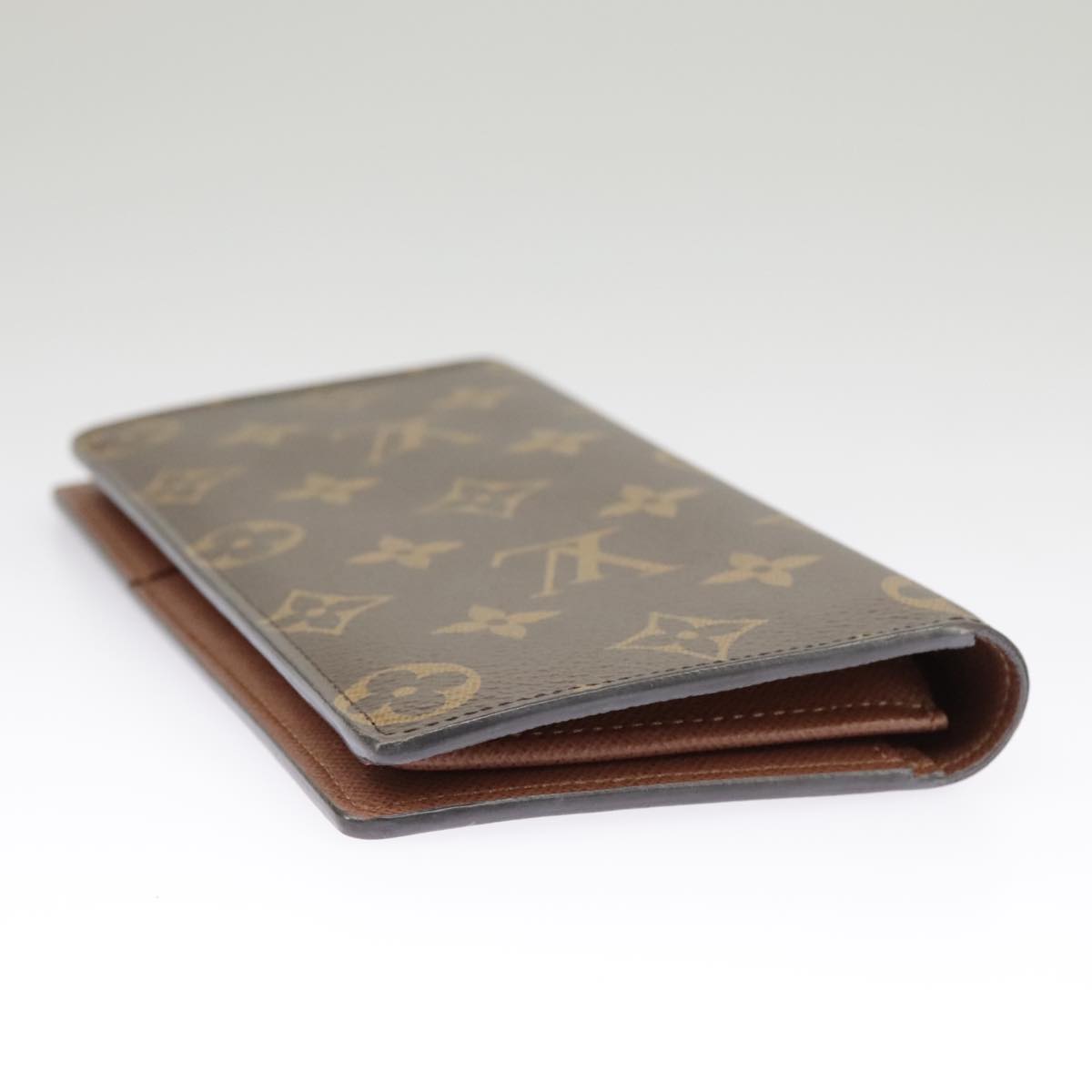 LOUIS VUITTON Monogram Portefeuille Brazza Long Wallet M66540 LV Auth 101338A