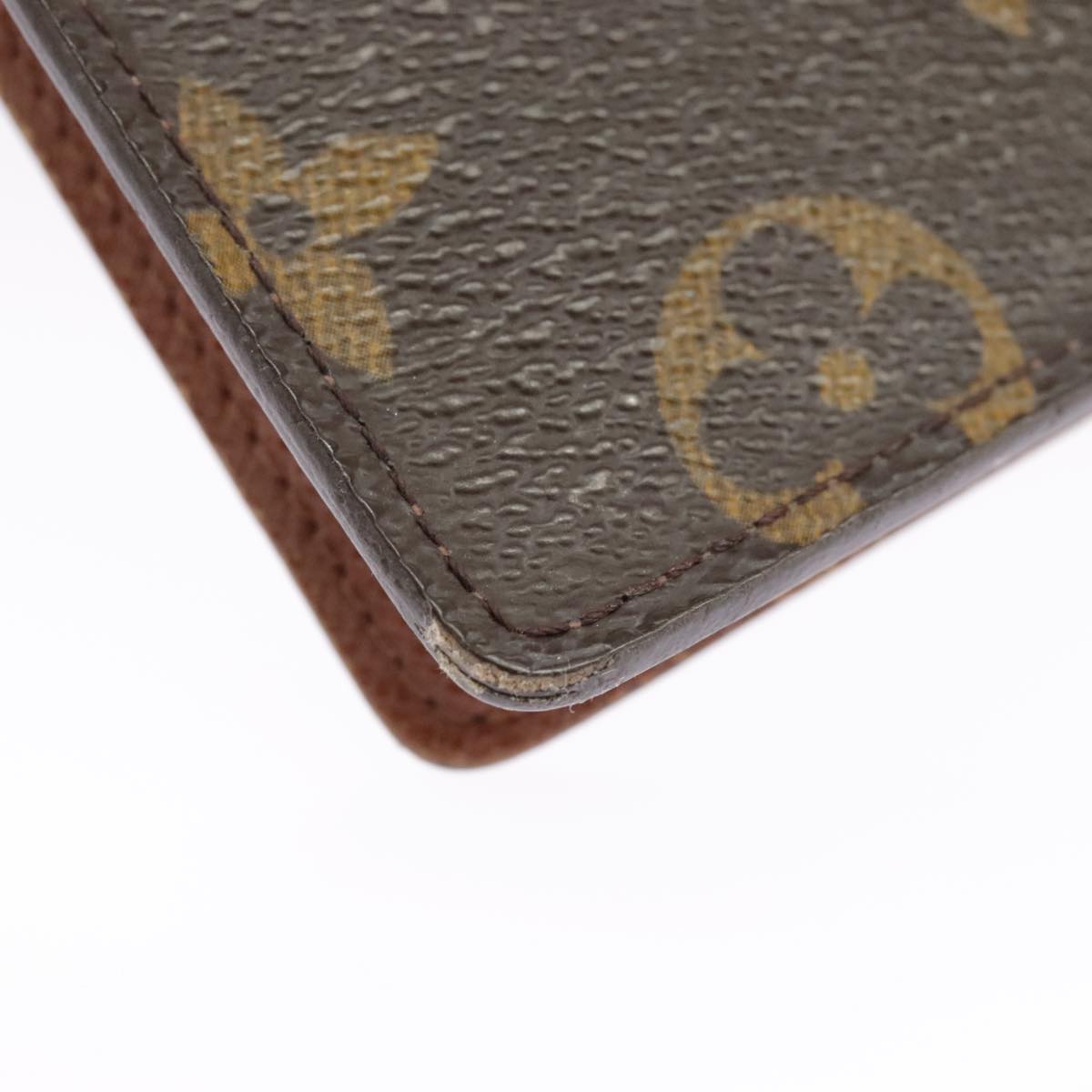 LOUIS VUITTON Monogram Agenda Poche Note Cover R20503 LV Auth 101340