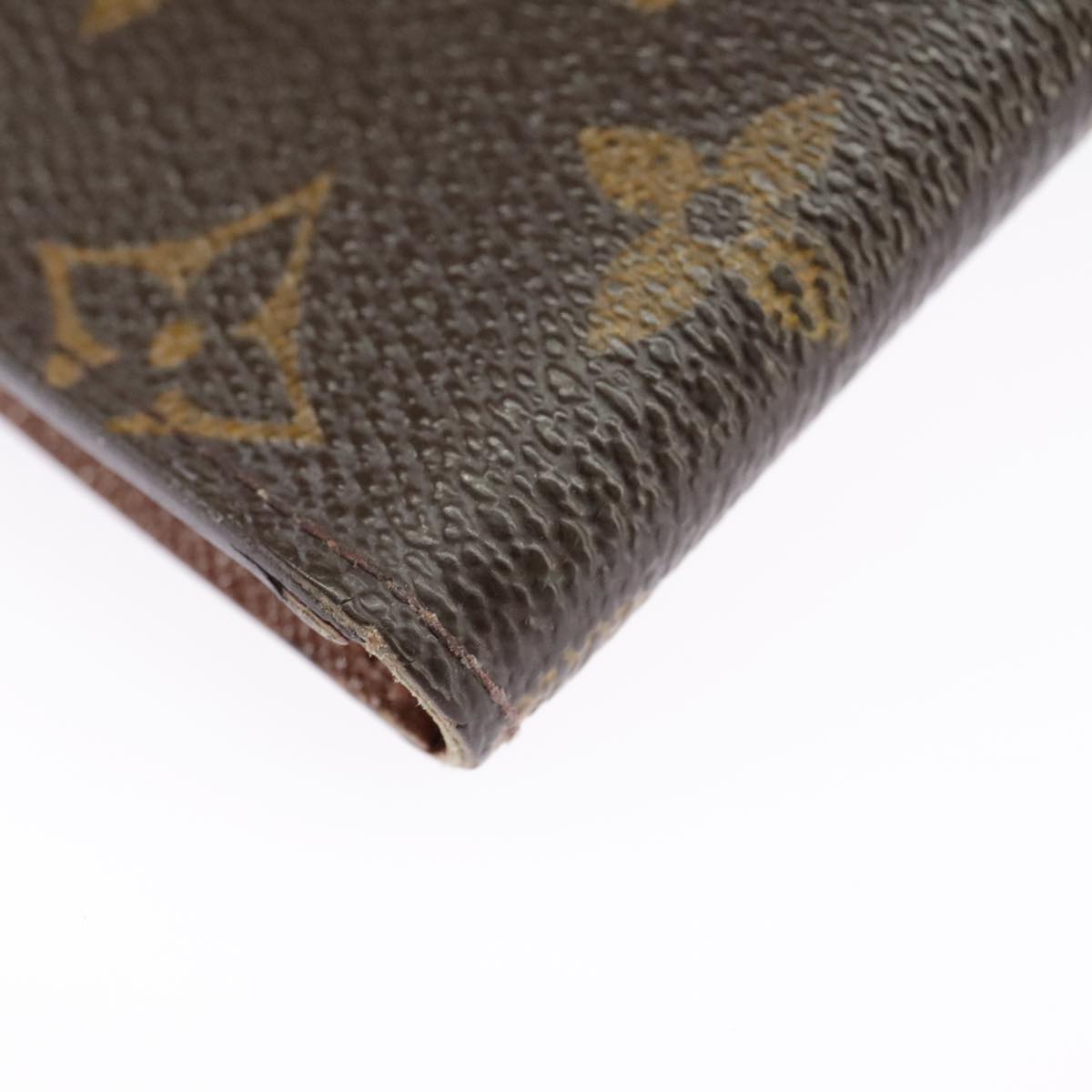 LOUIS VUITTON Monogram Agenda Poche Note Cover R20503 LV Auth 101340