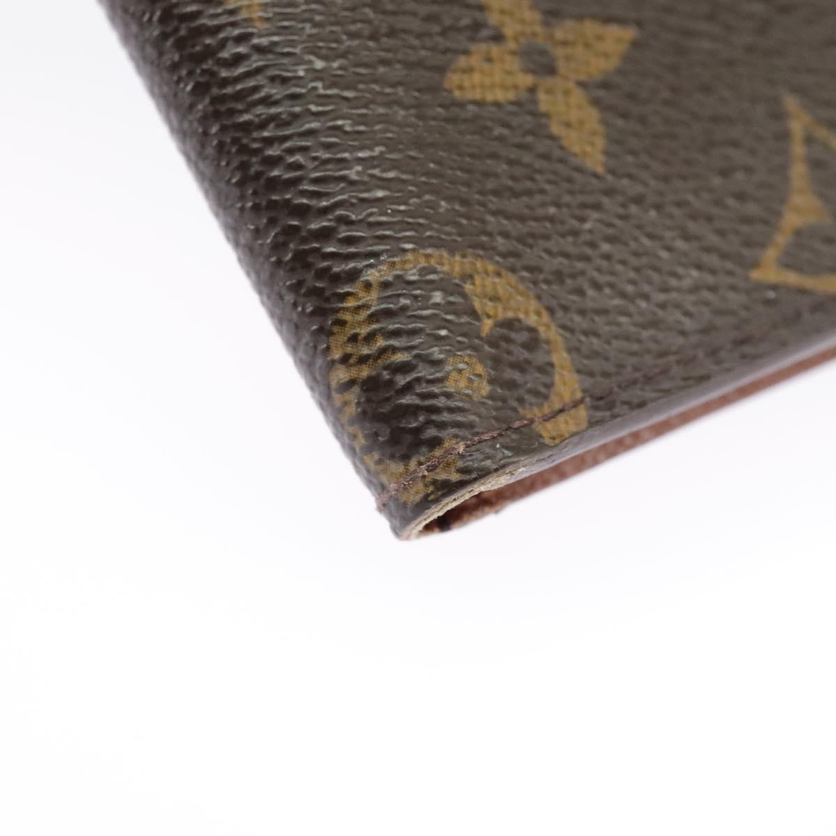 LOUIS VUITTON Monogram Agenda Poche Note Cover R20503 LV Auth 101340