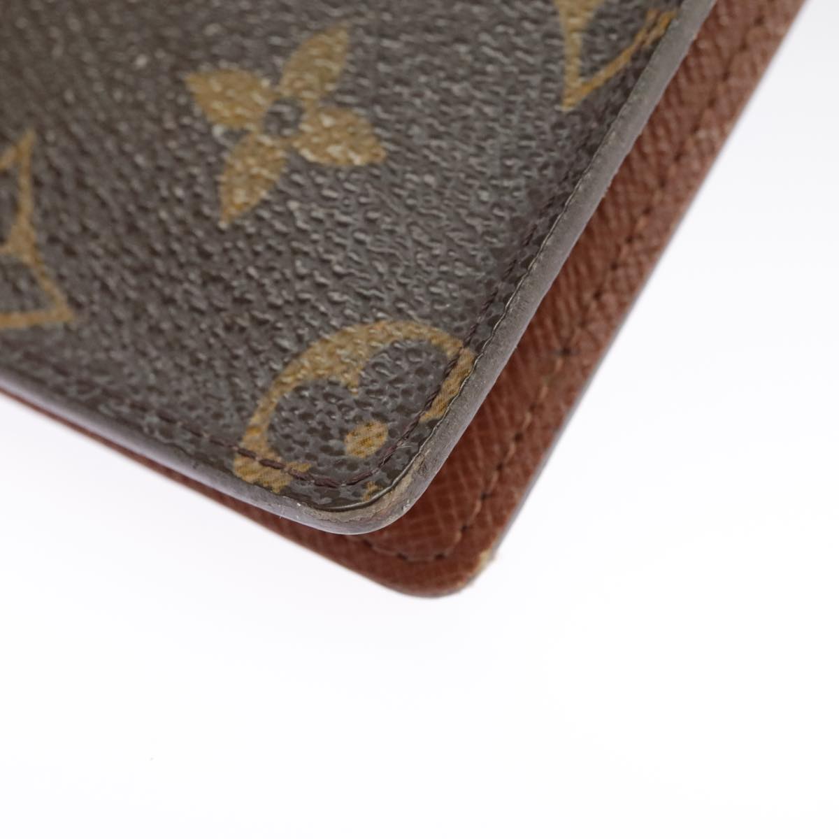 LOUIS VUITTON Monogram Agenda Poche Note Cover R20503 LV Auth 101340