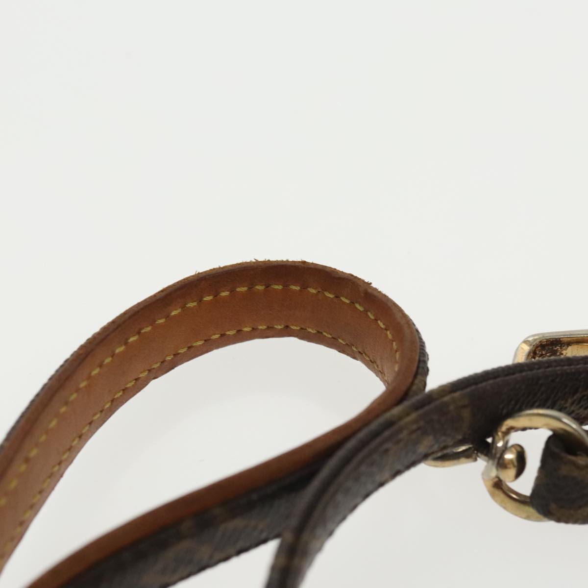 LOUIS VUITTON Monogram Less Baxter MM Dog Leash M58056 LV Auth 101341