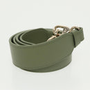 Christian Dior Canage Small Lady Dior Bag Lamb Skin 2way Green Gold Auth 101347A-29