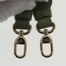 Christian Dior Canage Small Lady Dior Bag Lamb Skin 2way Green Gold Auth 101347A-30