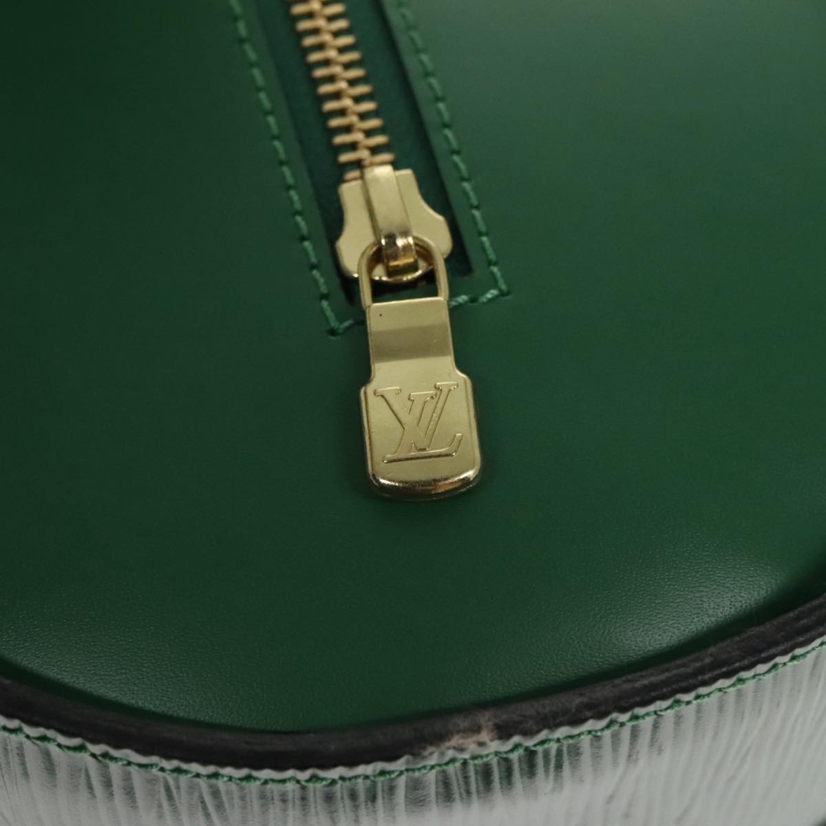 LOUIS VUITTON Epi Soufflot Hand Bag Green M52224 LV Auth 101350