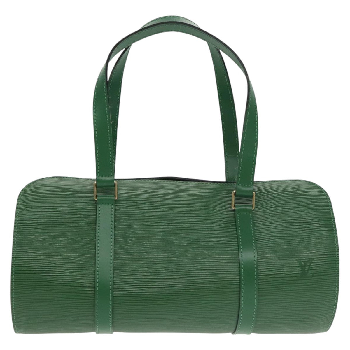 LOUIS VUITTON Epi Soufflot Hand Bag Green M52224 LV Auth 101350