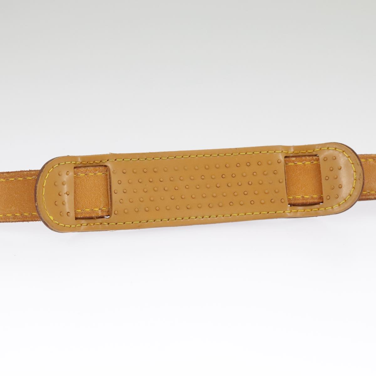 LOUIS VUITTON Adjustable Shoulder Strap Leather 36.2""-43.7"" Beige Auth 101357