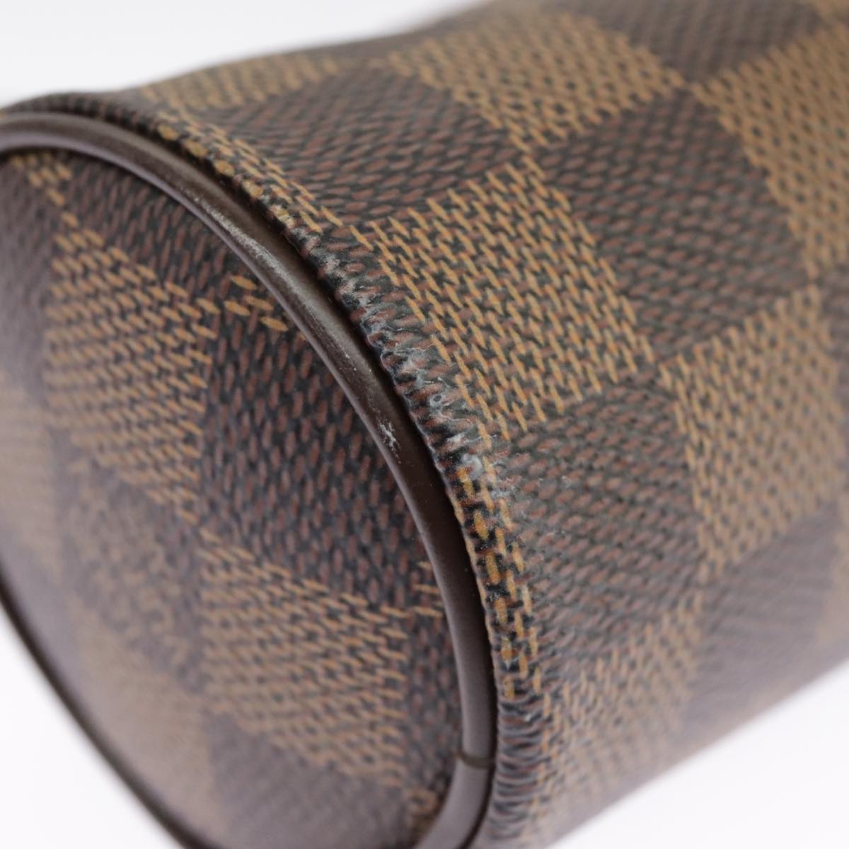 LOUIS VUITTON Damier Ebene Papillon Pouch LV Auth 101360