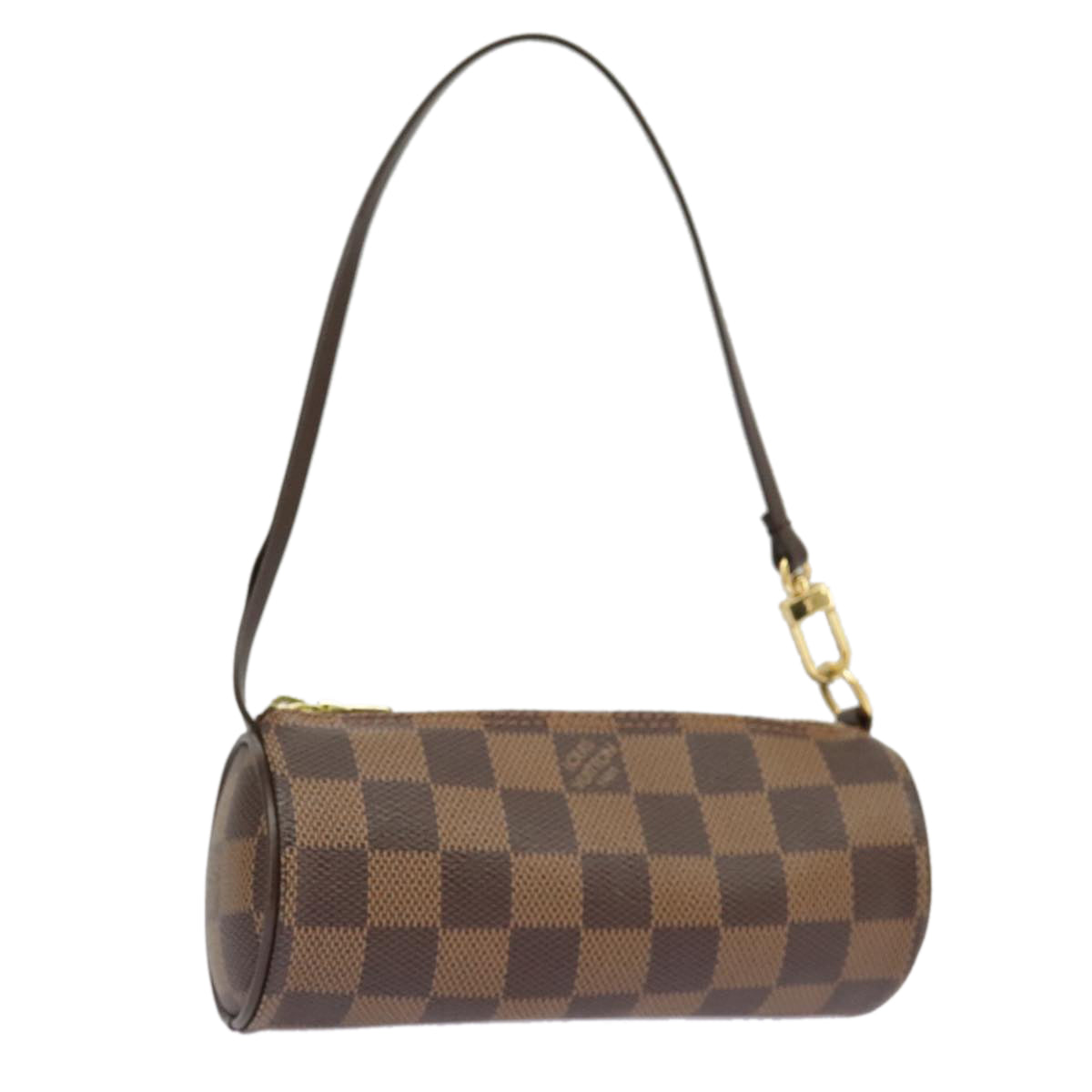 LOUIS VUITTON Damier Ebene Papillon Pouch LV Auth 101360