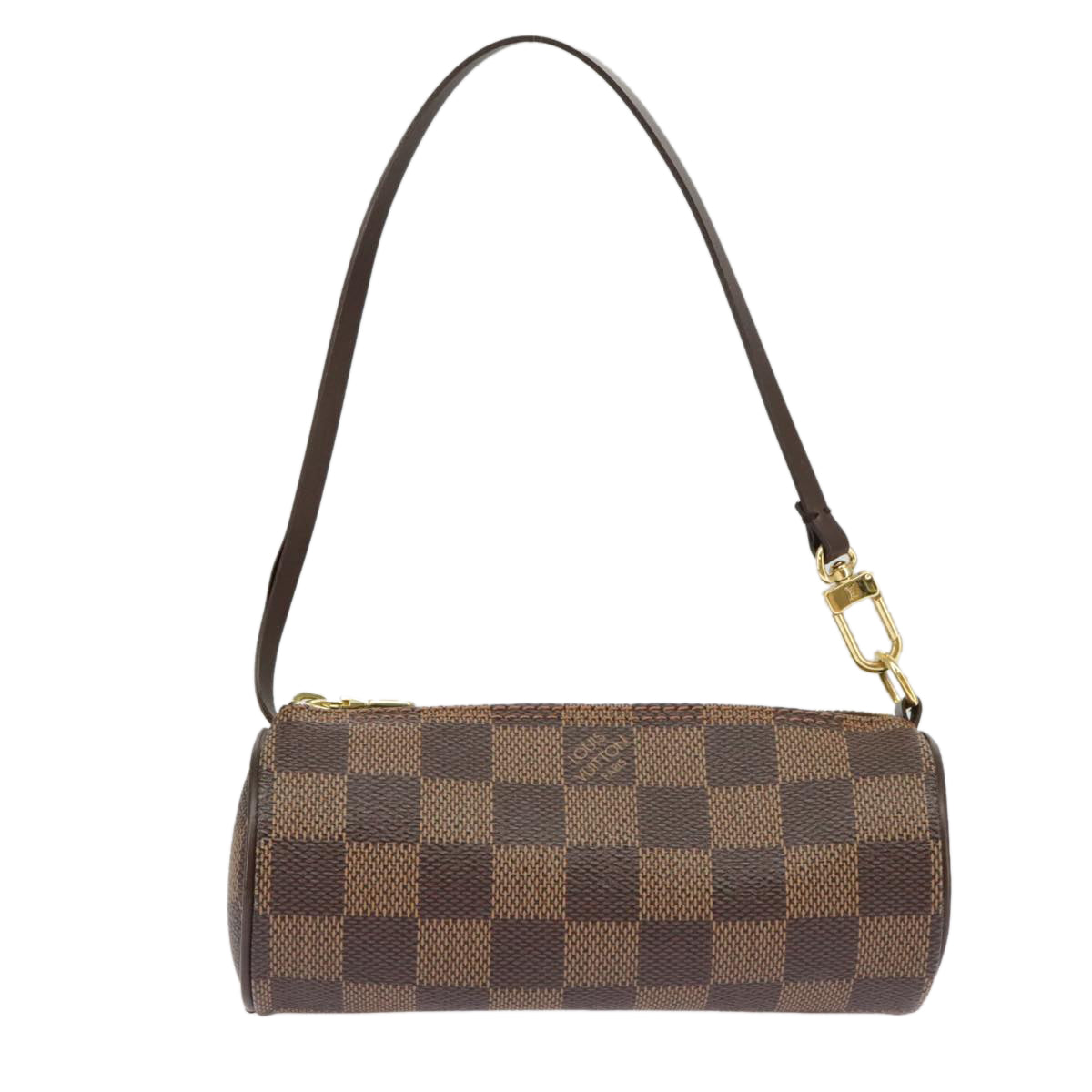 LOUIS VUITTON Damier Ebene Papillon Pouch LV Auth 101360