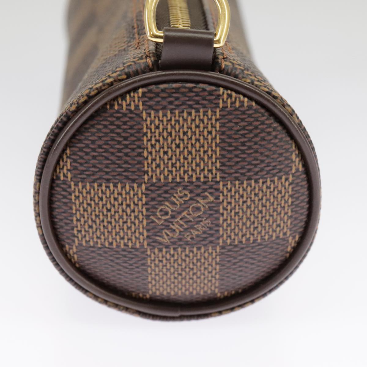 LOUIS VUITTON Damier Ebene Papillon Pouch LV Auth 101360