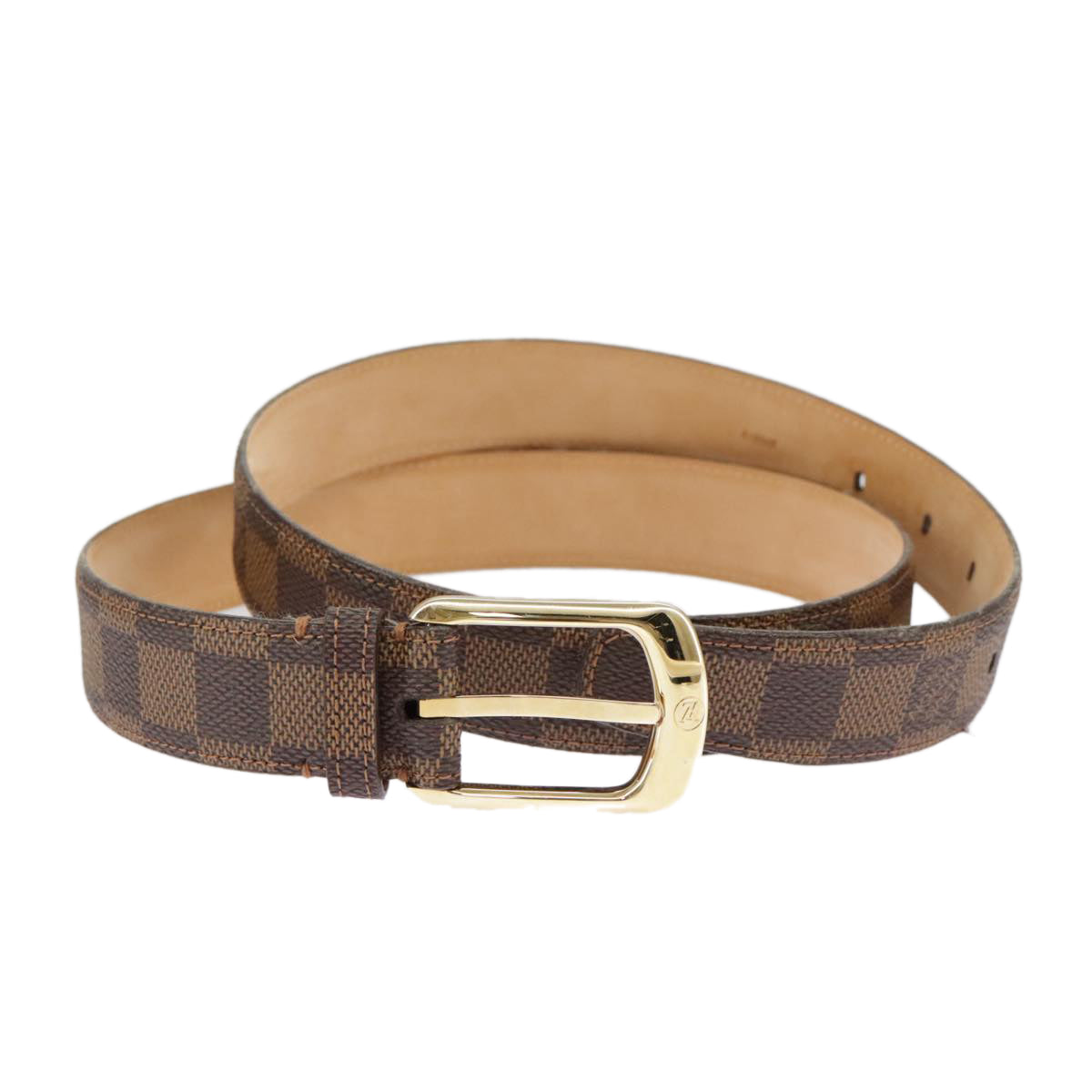 LOUIS VUITTON Damier Ebene Ceinture Ellipse Belt 40.2"" M6995 LV Auth 101362 - 0