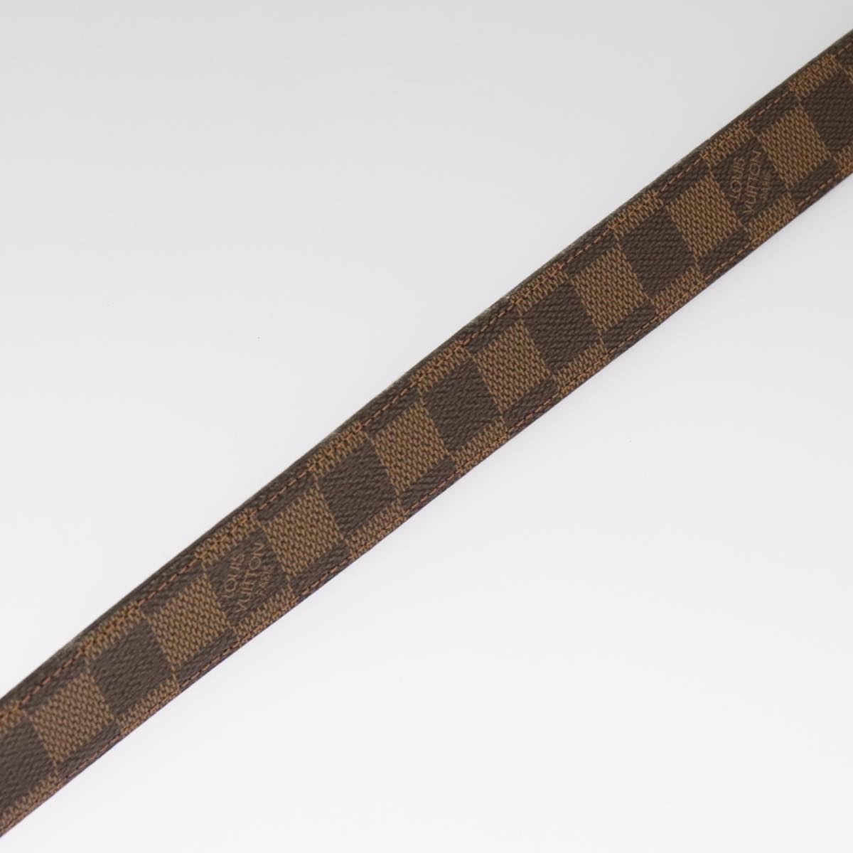 LOUIS VUITTON Damier Ebene Ceinture Ellipse Belt 40.2"" M6995 LV Auth 101362