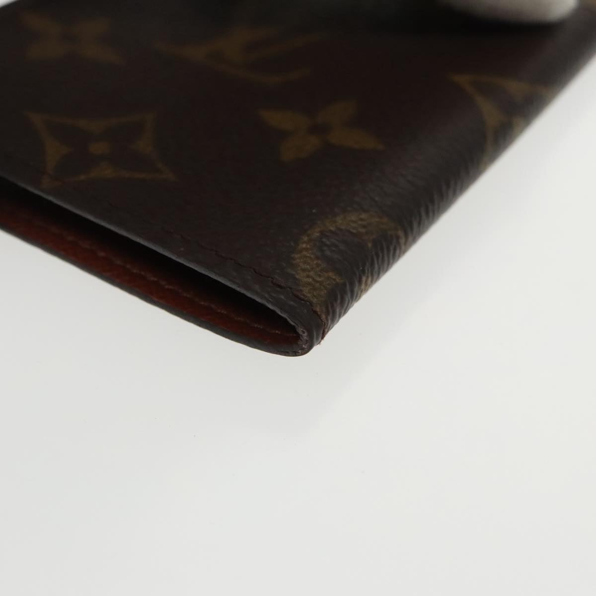 LOUIS VUITTON Monogram Porte Cartes Credit Pression Case M60937 LV Auth 101363