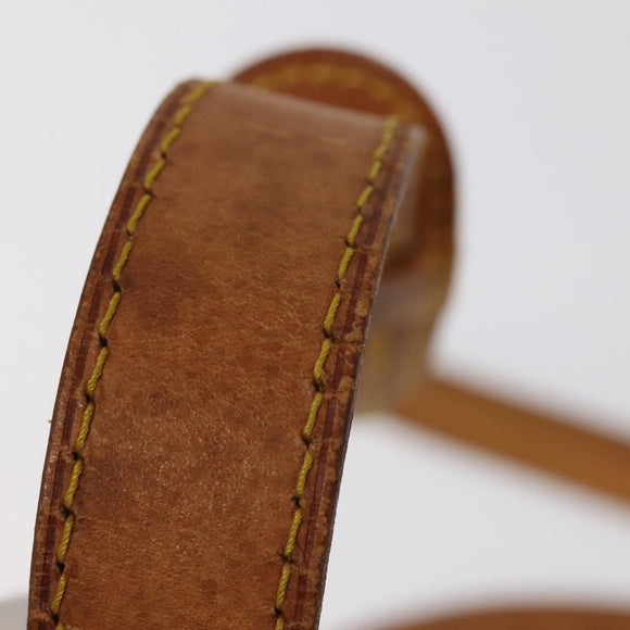 LOUIS VUITTON Adjustable Shoulder Strap Leather 36.2""""""""-43.3"""""""" Beige Auth 101366
