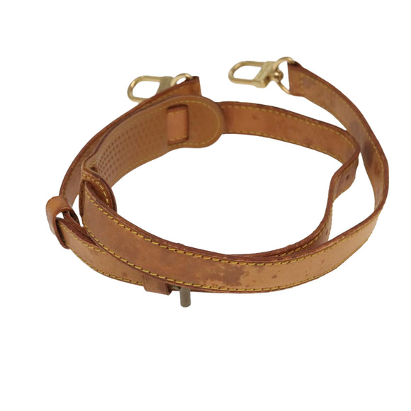 LOUIS VUITTON Adjustable Shoulder Strap Leather 36.2""""""""-43.3"""""""" Beige Auth 101366