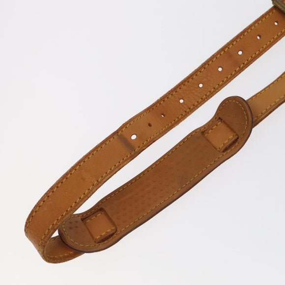 LOUIS VUITTON Adjustable Shoulder Strap Leather 36.6""""""""-43.7"""""""" Beige Auth 101375