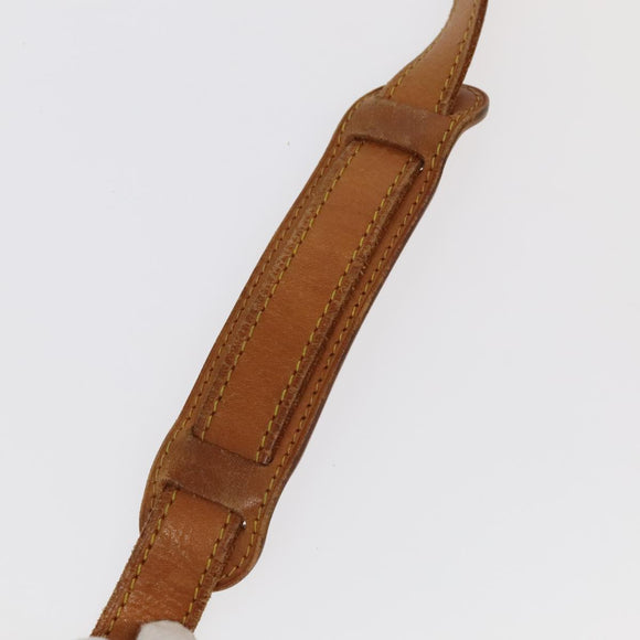 LOUIS VUITTON Adjustable Shoulder Strap Leather 36.6""""""""-43.7"""""""" Beige Auth 101375