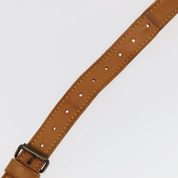 LOUIS VUITTON Adjustable Shoulder Strap Leather 36.6""""""""-43.7"""""""" Beige Auth 101375