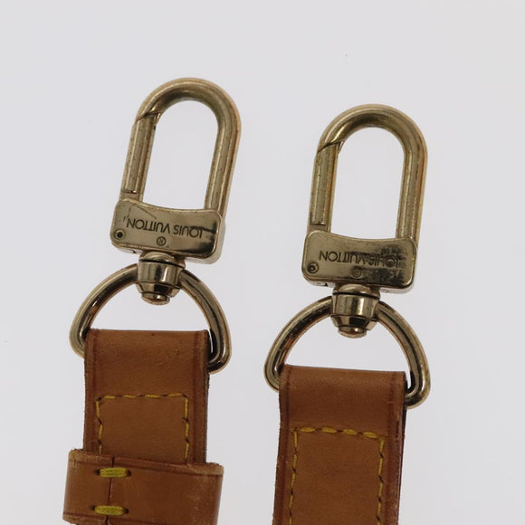 LOUIS VUITTON Adjustable Shoulder Strap Leather 36.6""""""""-43.7"""""""" Beige Auth 101375