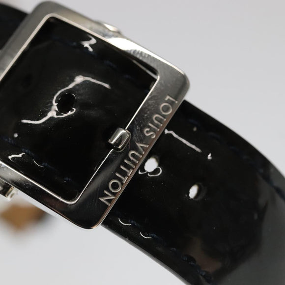 LOUIS VUITTON Tambour Forever Q121F Diamond Lug Pave Diamond Gray Watches Q121F 101376S