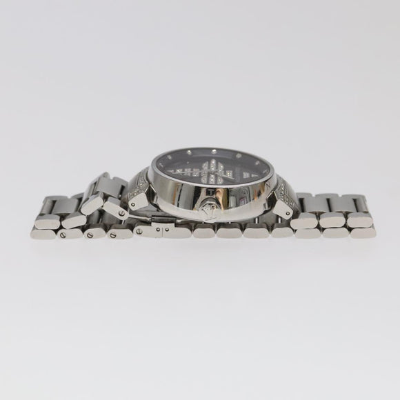 LOUIS VUITTON Tambour Forever Q121F Diamond Lug Pave Diamond Gray Watches Q121F 101376S