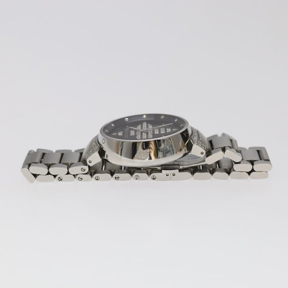 LOUIS VUITTON Tambour Forever Q121F Diamond Lug Pave Diamond Gray Watches Q121F 101376S