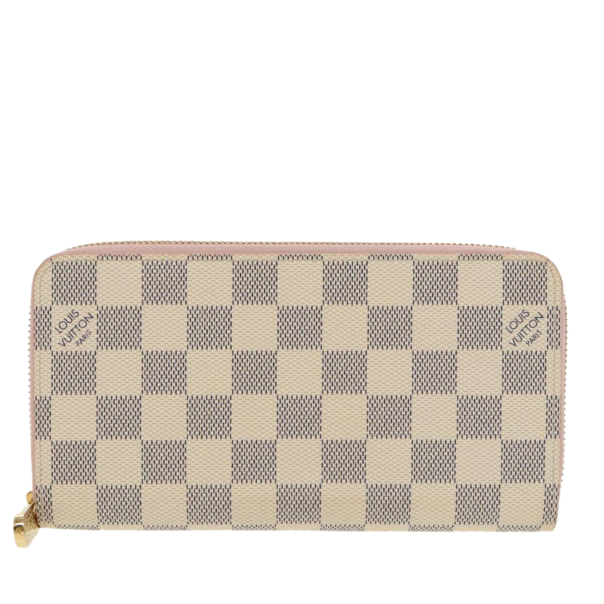 LOUIS VUITTON Damier Azur Zippy Wallet Long Wallet N63503 LV Auth 101378A - 0