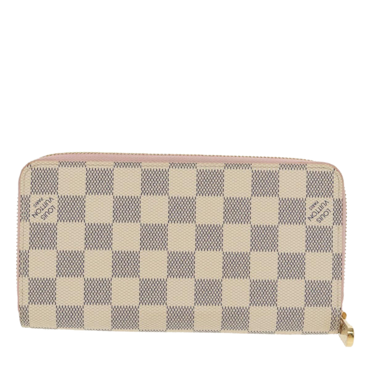 LOUIS VUITTON Damier Azur Zippy Wallet Long Wallet N63503 LV Auth 101378A - 0