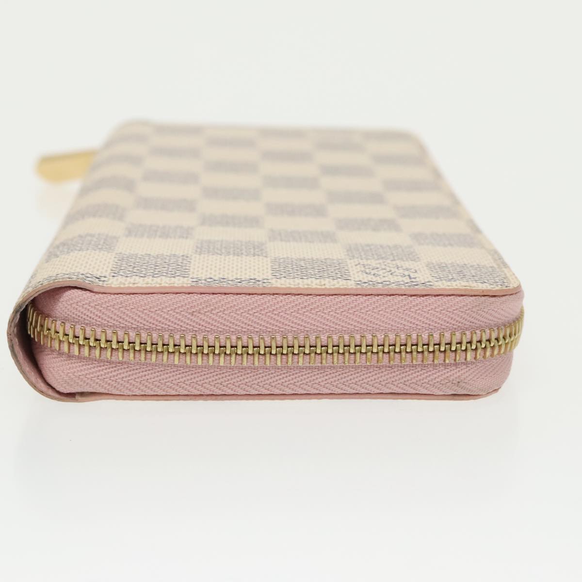 LOUIS VUITTON Damier Azur Zippy Wallet Long Wallet N63503 LV Auth 101378A