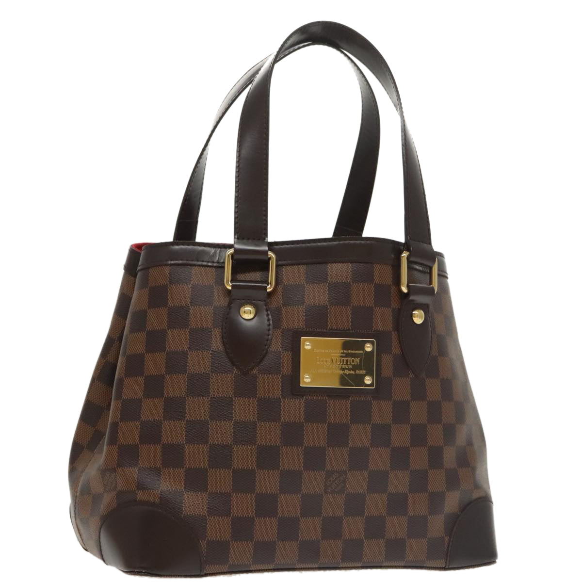 LOUIS VUITTON Damier Ebene Hampstead PM Tote Bag N51205 LV Auth 101386A