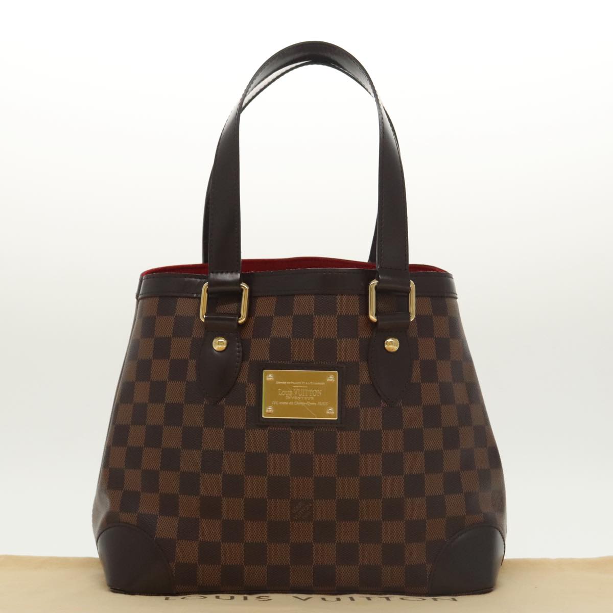 LOUIS VUITTON Damier Ebene Hampstead PM Tote Bag N51205 LV Auth 101386A