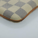 LOUIS VUITTON Damier Azur Etui Telephonne MM Cell Phone Case N60026 Auth 101411V-16