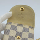 LOUIS VUITTON Damier Azur Etui Telephonne MM Cell Phone Case N60026 Auth 101411V-19