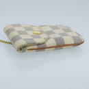 LOUIS VUITTON Damier Azur Etui Telephonne MM Cell Phone Case N60026 Auth 101411V-4